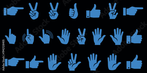 American sign language alphabet hand signs