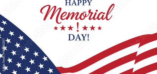 Memorial day greetings and patriotic tributes on american flag background