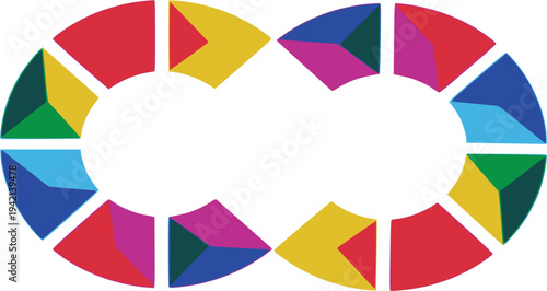 Its balanced and symmetrical composition makes it a versatile choice for corporate branding, financial services, tech startups, or contemporary agencies that value a minimalist and organized visual id