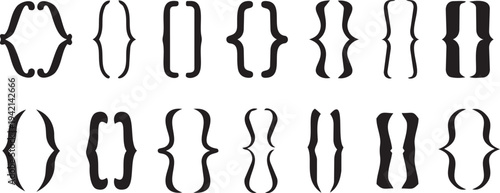 Embracing Brackets: An assortment of decorative brackets, arranged against a clean backdrop, presents a range of styles for design enthusiasts.