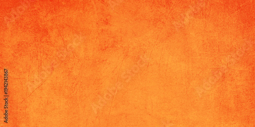 Vintage orange paper texture featuring an aged grunge pattern with a stained antique surface and blank parchment design for an abstract retro backdrop