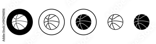Basketball icon vector. Basketball ball sign and symbol