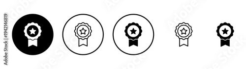 Badge icon vector. Awards icon vector. Achieve sign and symbols. Stamp