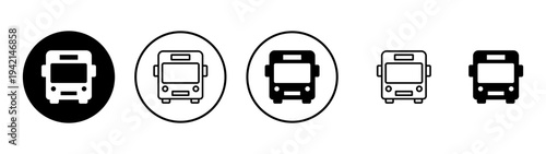 Bus icon vector. bus sign and symbol