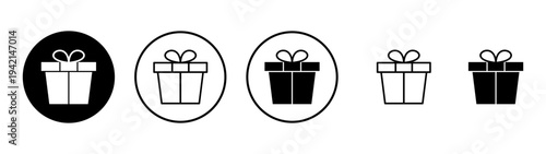 Gift icon vector. gift sign and symbol. birthday gift