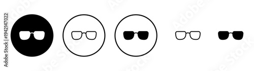 Glasses icon vector. Glasses sign and symbol