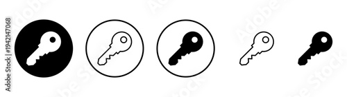 Key icon vector. Key sign and symbol.