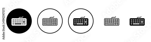 Keyboard icon vector. keyboard sign and symbol