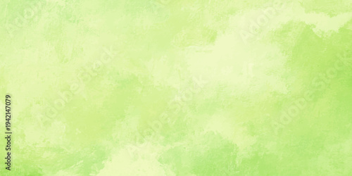 Vintage abstract green watercolor background with a grunge paper texture and an aged parchment pattern for retro antique wall design