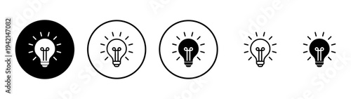 Lamp icon vector. Light bulb sign and symbol. idea symbol.
