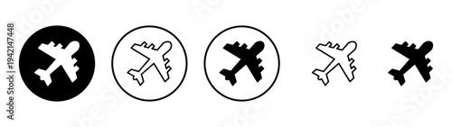 Plane icon vector. Airplane sign and symbol. Flight transport symbol. Travel sign. aeroplane