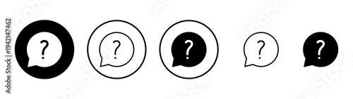 Question icon vector. question mark sign and symbol