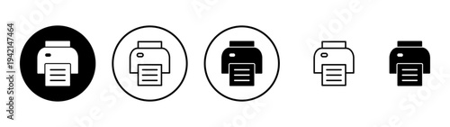 Print icon vector. printer sign and symbol