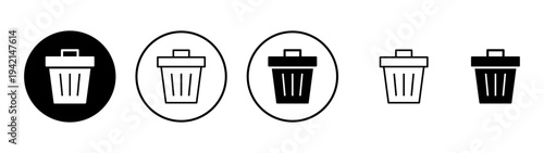 Trash icon vector. trash can icon. delete sign and symbol.