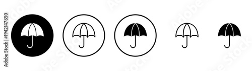Umbrella icon vector. umbrella sign and symbol