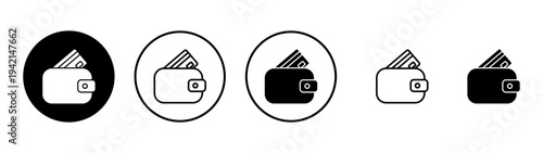 Wallet icon vector. wallet sign and symbol