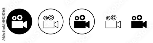 Video icon vector. video camera sign and symbol. movie sign. cinema