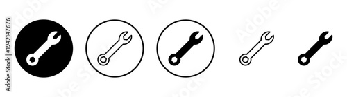 Wrench icon vector. repair icon. tools sign and symbol
