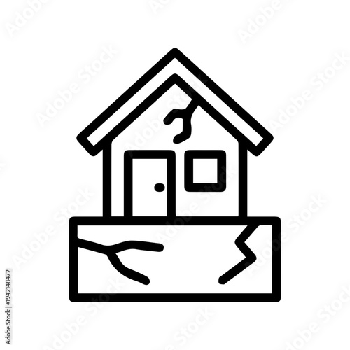 Damaged House Icon