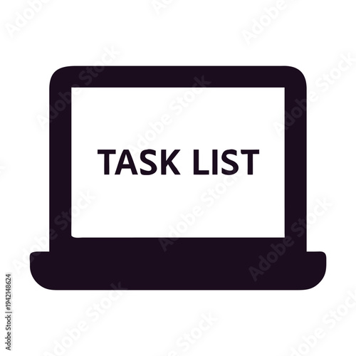 Task list on laptop isolated on manage your tasks and todo list on your computer keep track of your progress and stay organized with a digital task list
