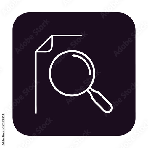 Examining document with a magnifying glass, symbolizing file analysis, information retrieval, and the importance of careful review for accuracy and compliance in business