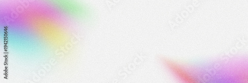 Obraz na plátně Soft pastel rainbow light leaking across a clean white background, dreamy vintag