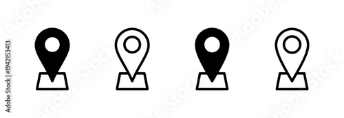 Address icon vector illustration. home location sign and symbol. pinpoint