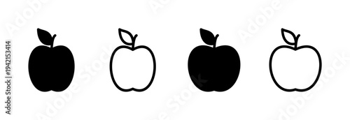 Apple icon vector illustration. Apple sign and symbols for web design.