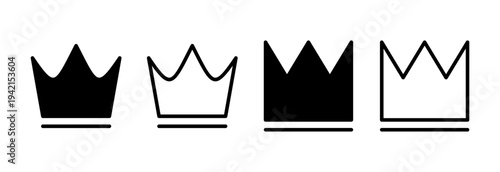 Crown icon vector illustration. crown sign and symbol
