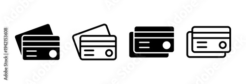 Credit card icon vector illustration. Credit card payment sign and symbol