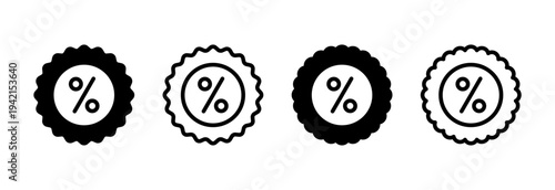 Discount icon vector illustration. Discount tag sign and symbol