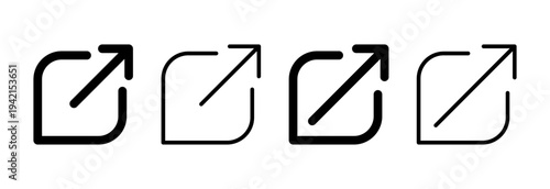 External link icon vector illustration. link sign and symbol. hyperlink symbol