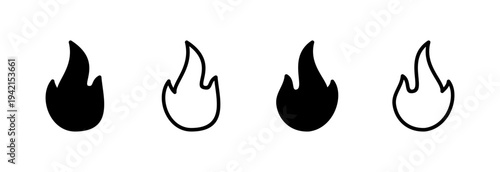 Fire icon vector illustration. fire sign and symbol