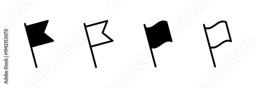 Flag icon vector illustration. Gps location pin map. Location marker symbol.