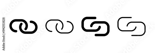 Link icon vector illustration. Hyperlink chain sign and symbol