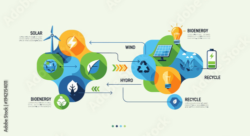 Set of eco friendly infographic elements vector