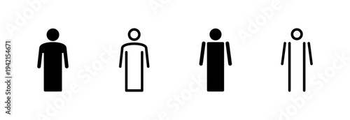 Man icon vector illustration. male sign and symbol. human symbol