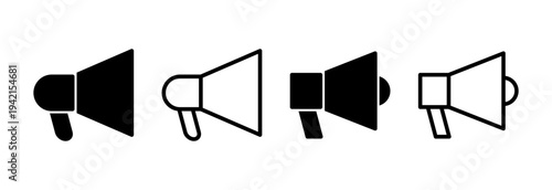 Megaphone icon vector illustration. Loudspeaker sign and symbol