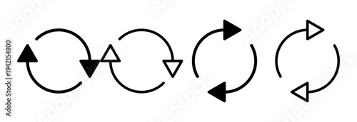 Refresh icon vector illustration. Reload sign and symbol. Update icon.