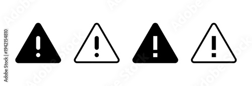 Danger icon vector illustration. attention sign and symbol. Hazard warning attention sign