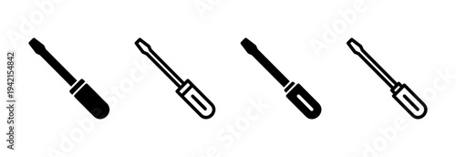 Screwdriver icon vector illustration. tools sign and symbol