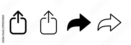 Share icon vector illustration. Sharing sign and symbol