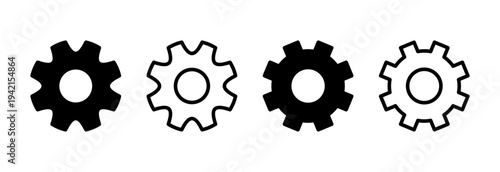 setting Icon vector illustration. Cog settings sign and symbol. Gear Sign