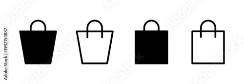 Shopping bag icon vector illustration. shopping sign and symbol