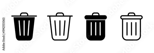Trash icon vector illustration. trash can icon. delete sign and symbol.