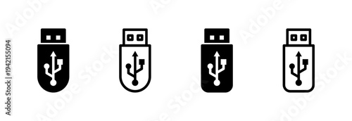 Usb icon vector illustration. Flash disk sign and symbol. flash drive sign.