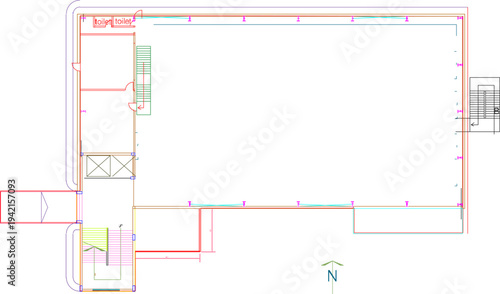 vector sketch illustration silhouette design of warehouse storage building construction