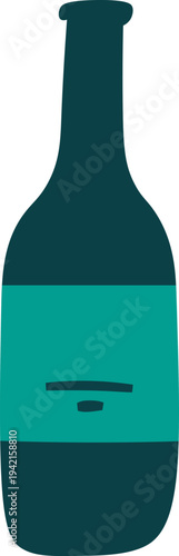 Wine Bottle Dolce Vita Cartoon