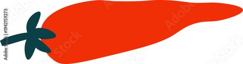 Pepper Side View Silhouette