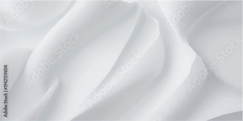 Luxury white cloth background abstract with soft waves. White fabric smooth texture background. White silver fabric silk background. Cloth soft wave. Creases of satin, silk, and cotton. Vector EPS10.